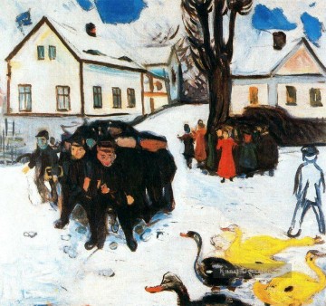  straße - dorfstraße 1906 Edvard Munch Expressionismus